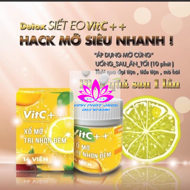 (Hộp 14 viên)Viên Xổ Mỡ, Mỡ đâu Xổ đó. Hàng Vic