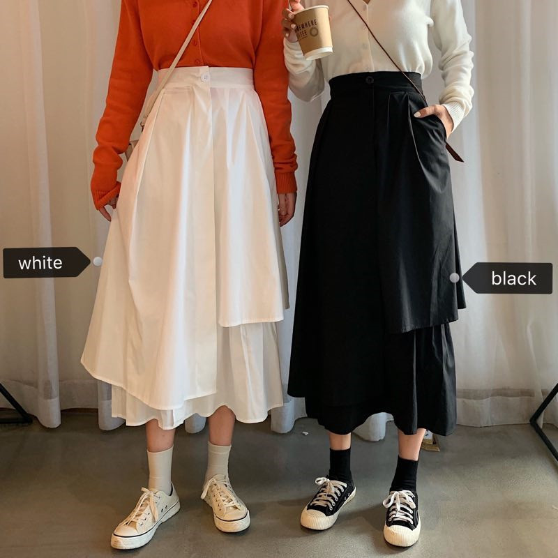 Chân váy Hàn Quốc kiểu xẻ tà - Danangsale