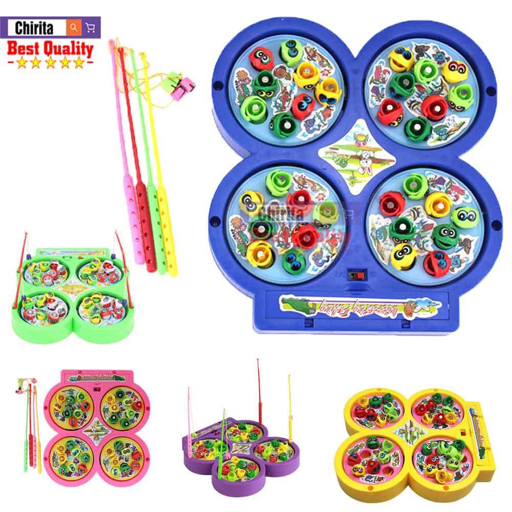 Đồ chơi câu cá NO9923 - Gồm 4 hồ cá - 32 con cá - 4 cần câu