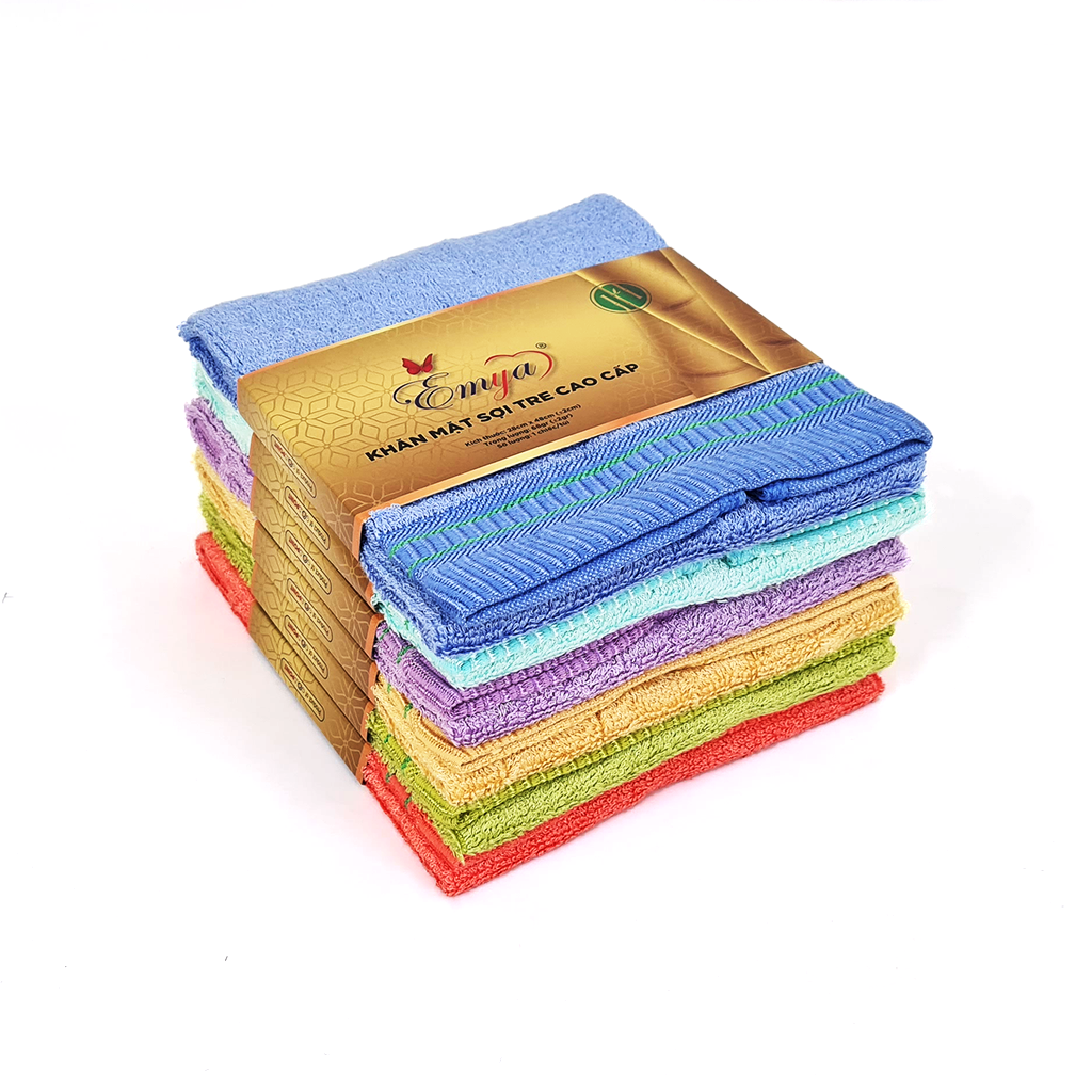 KHĂN SỢI TRE CAO CẤP EMYA 28X48