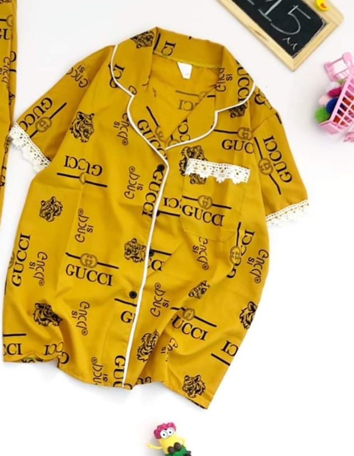 Pijama kate lụa ngắn guci