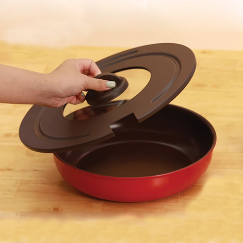 [Hàng chính hãng] Chảo chiên bếp từ  Miris cán rời 28cm/Cán/Nắp