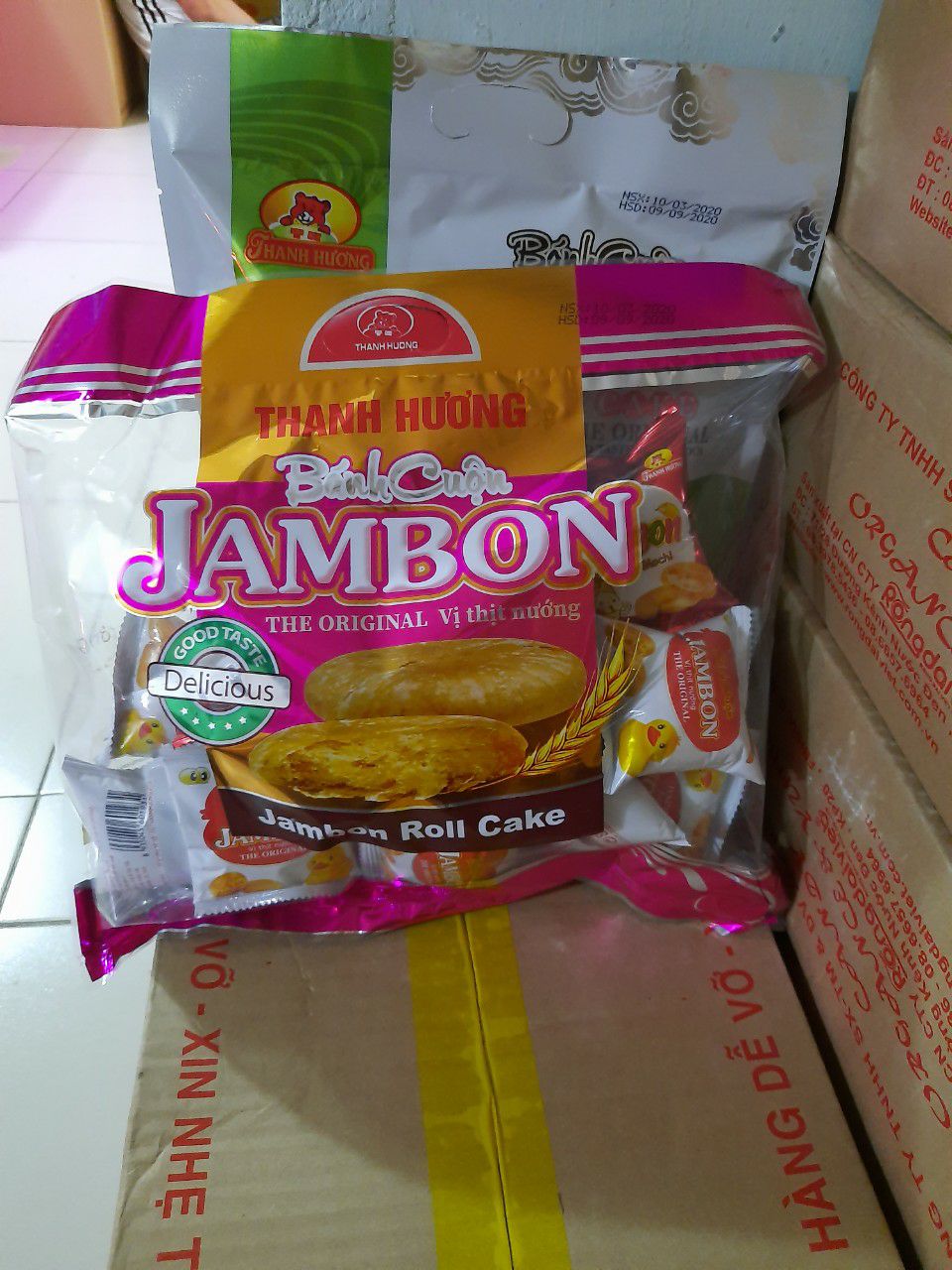 Bánh Cuộn Jambon Nướng