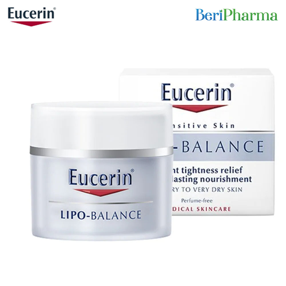 [HCM]Eucerin Kem Dưỡng Ẩm Cho Da Khô Và Nhạy Cảm Lipo Balance 50ml