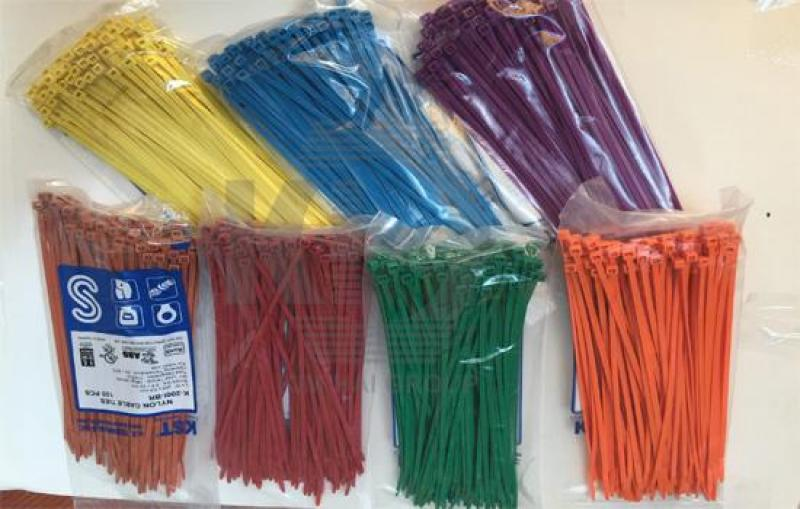 10cm - combo 100 dây thít, dây rút nhựa chọn màu (mỗi bịch 1 màu)