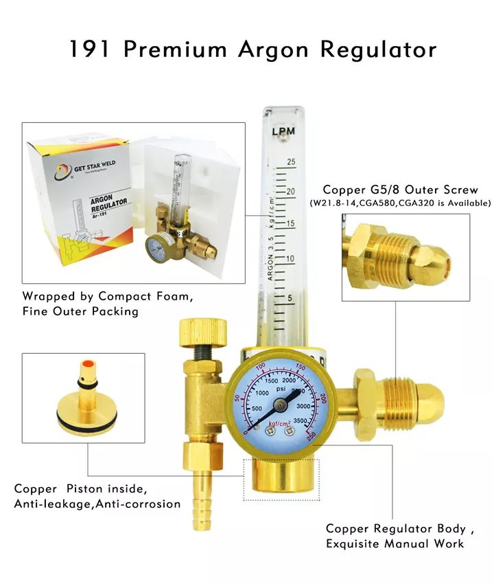 [HCM]Đồng hồ khí argon GetStar Ar191