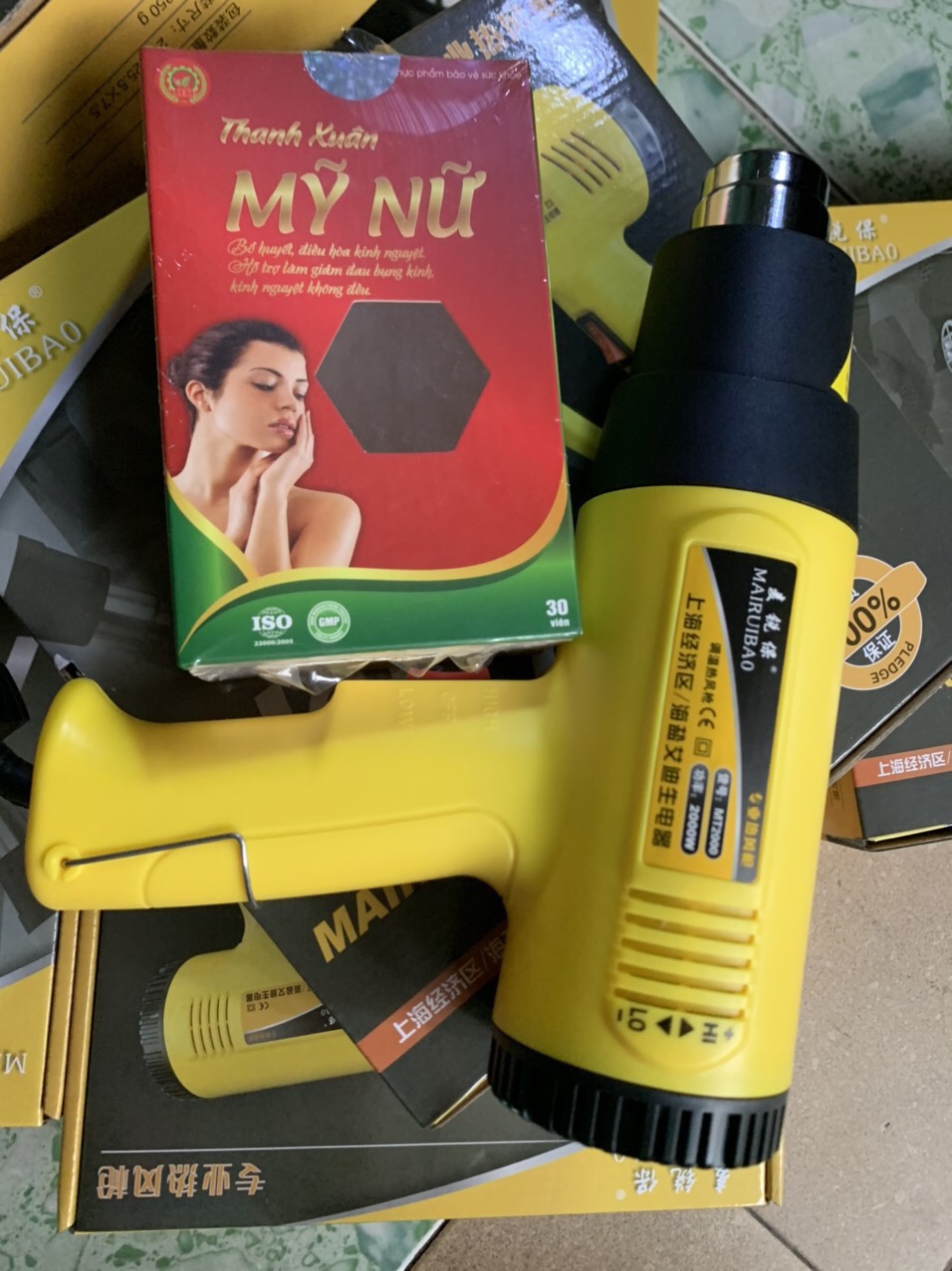 [HCM] Máy co màng cầm tay, máy khò màng MT 2000