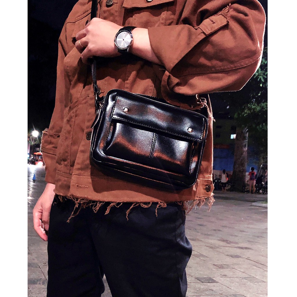 TÚI ĐEO CHÉO LANPAD UNISEX MESSBAG DA PU DA034