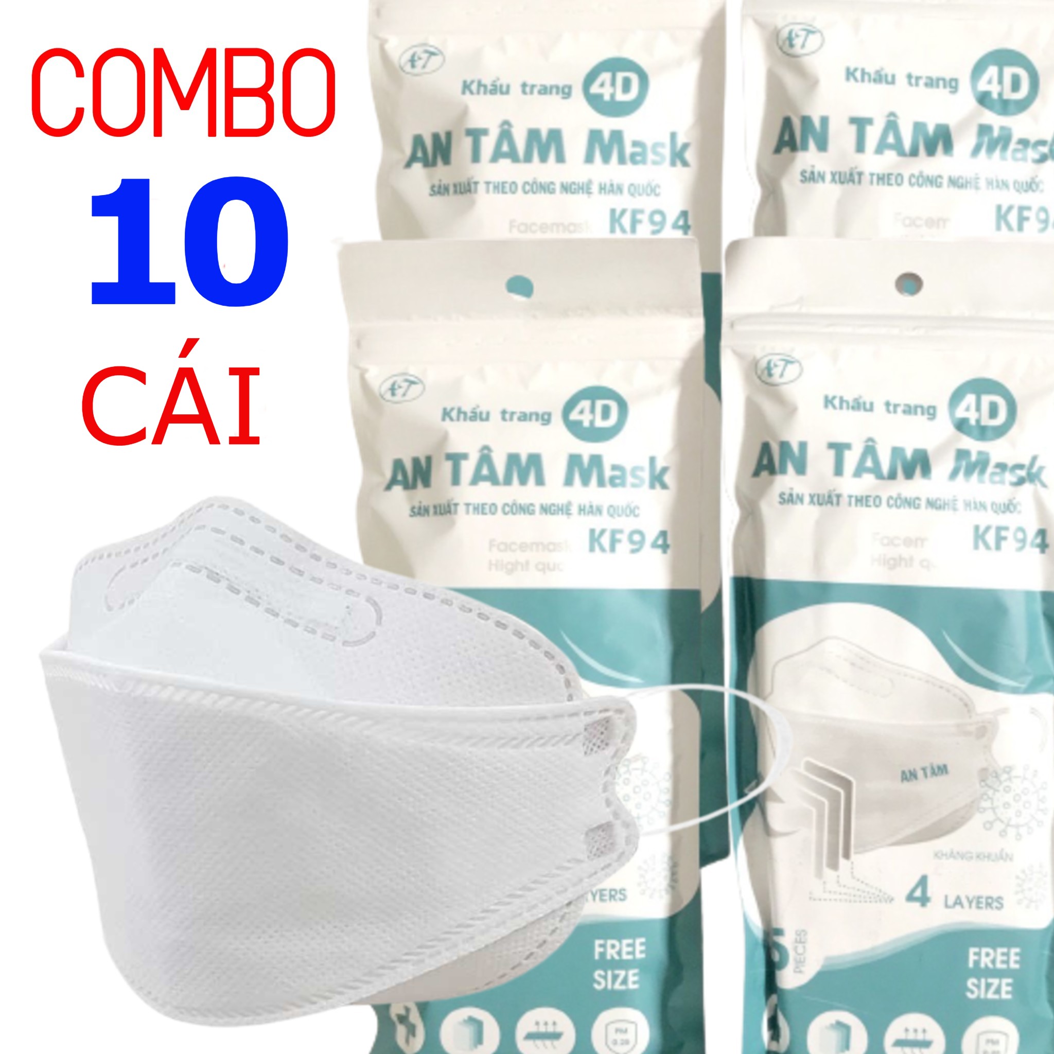 Khẩu Trang KF94 (Combo 10 cái)