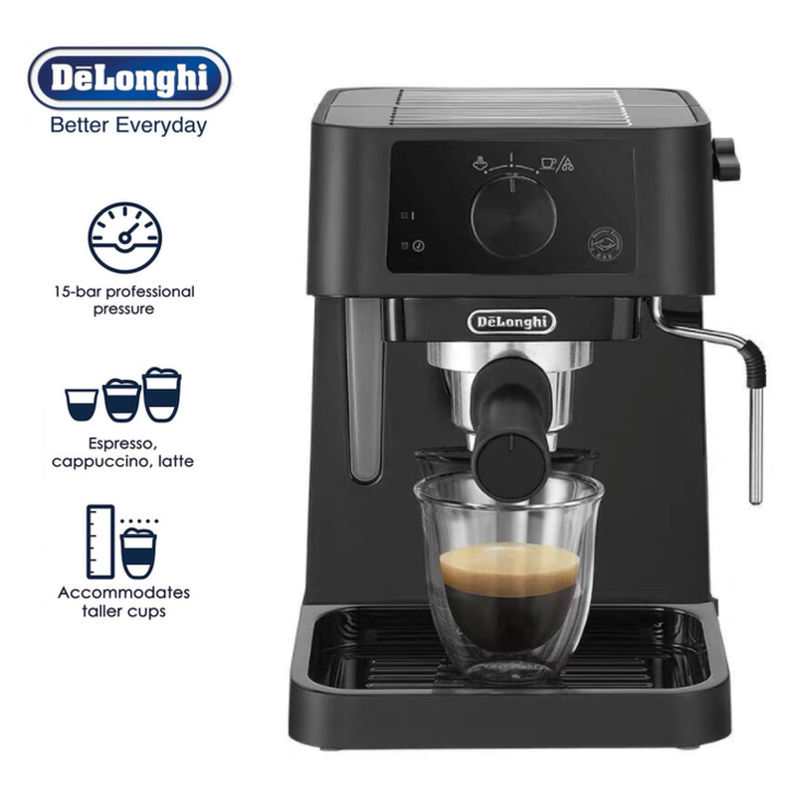 DeLonghi Italia ec235.bk 1100 (W) espresso maker with 1 litre 15 bar pressure-imported