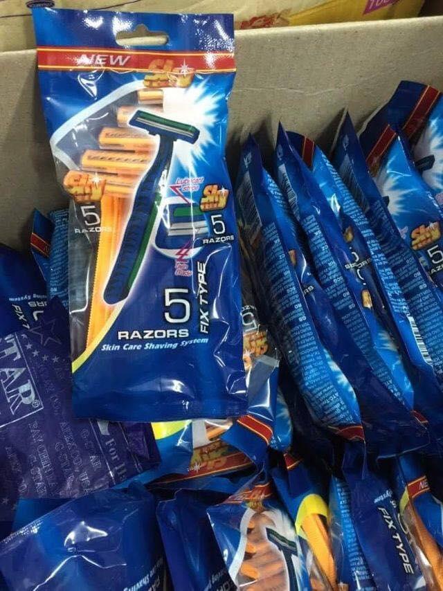 Combo 3 túi dao cạo râu 2 lưỡi(1 túi 5 cái)