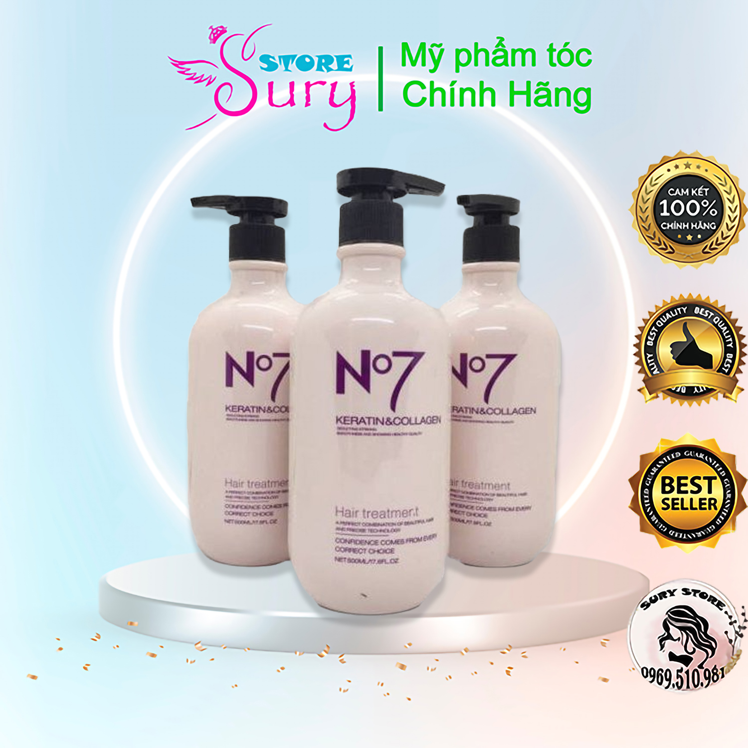 Hấp Siêu Phục Hồi Tóc No7 500ml chính hãng Sury_store