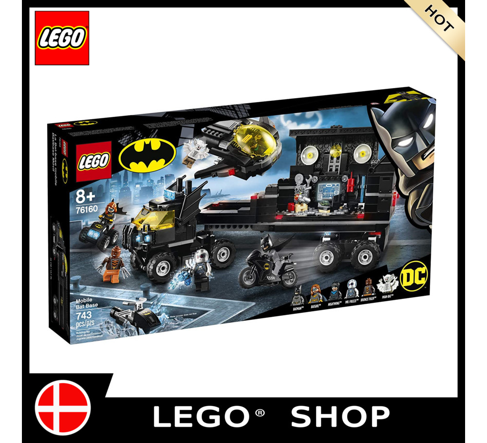 Official】LEGO DC mobile base bat 76160 Batman building toys, Gotham City  Bat Cave set and action mini figure, rất thích hợp cho trẻ từ 6 tuổi trở  lên 