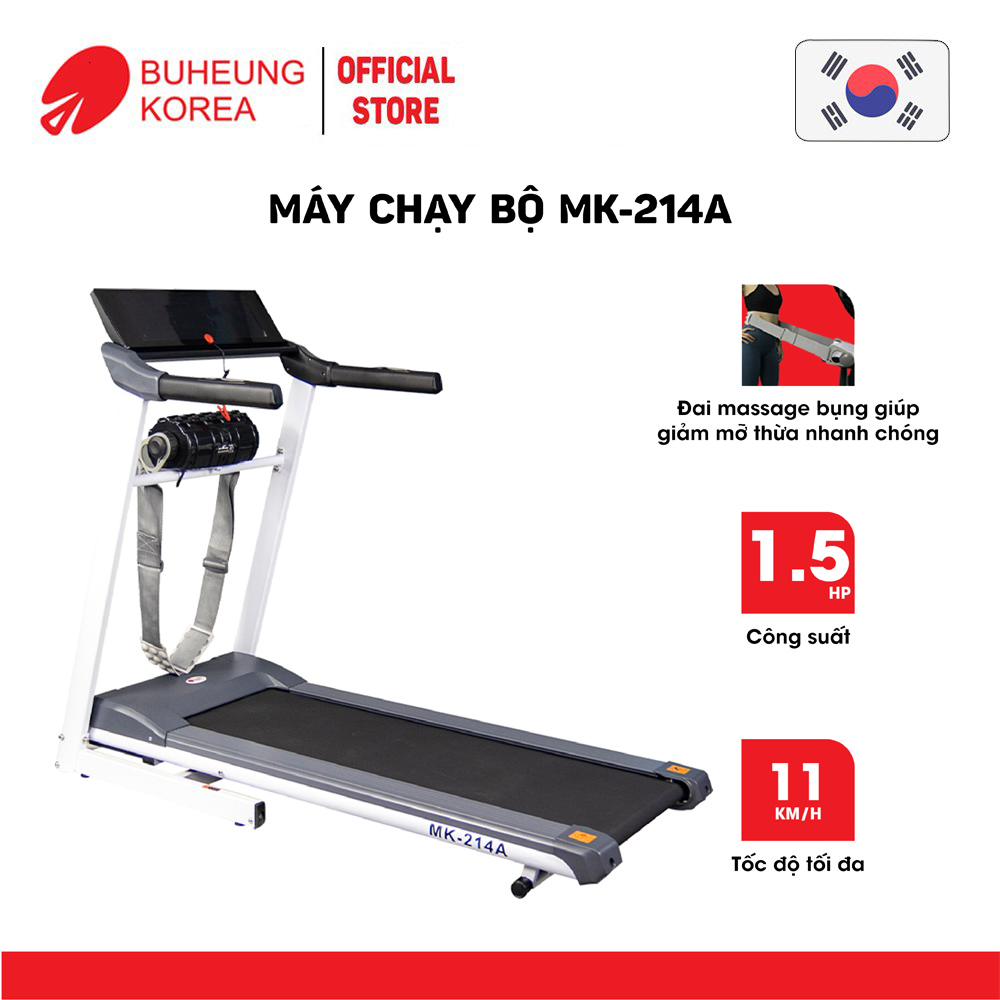 Máy chạy bộ Buheung MK-214A, hàng chính hãng