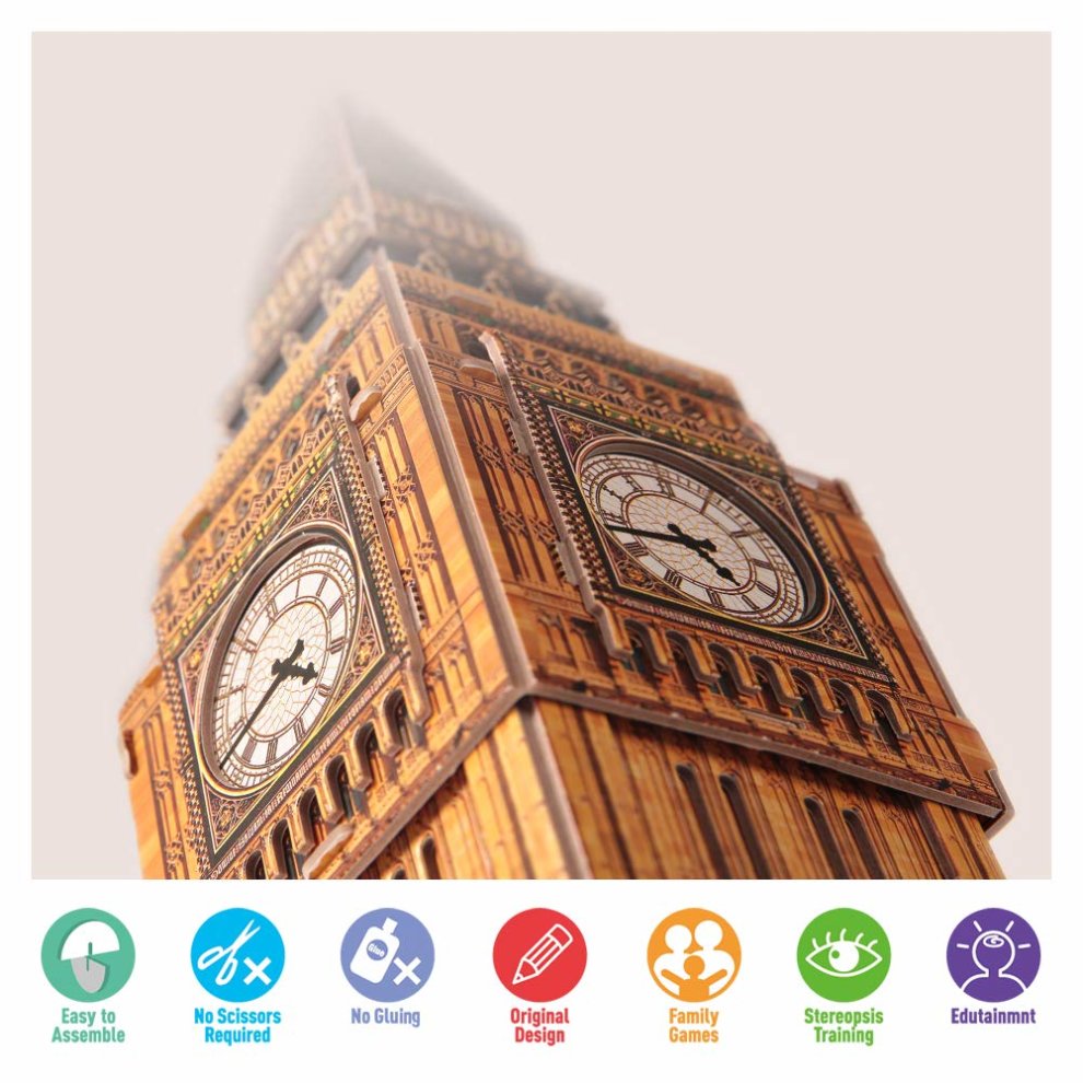 Mô hình giấy 3D CubicFun - Đồng hồ BigBen - UK (C094h)