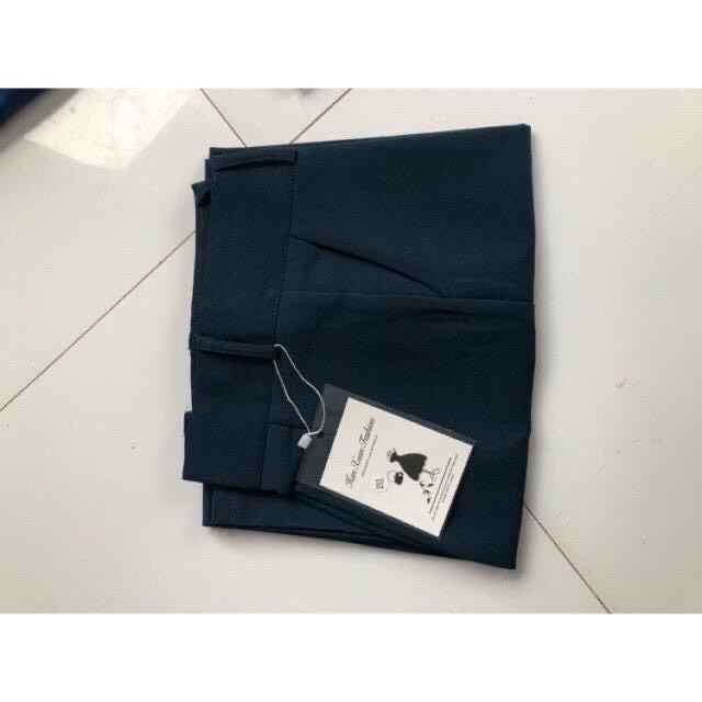 [4.4 Hoàn tiền 15%]quần ống suông culottes cap cao 2 khuy khóa trước chất tuyết mưa