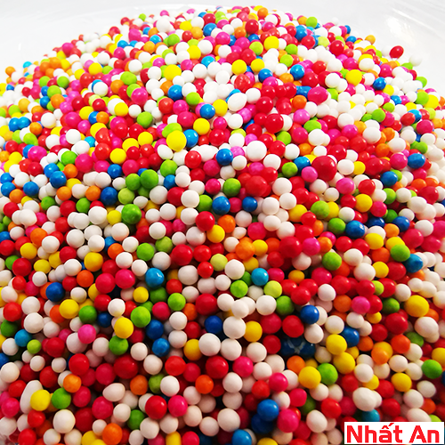 [HCM]BÔNG ĐƯỜNG BI NHỎ NHIỀU MÀU 100G