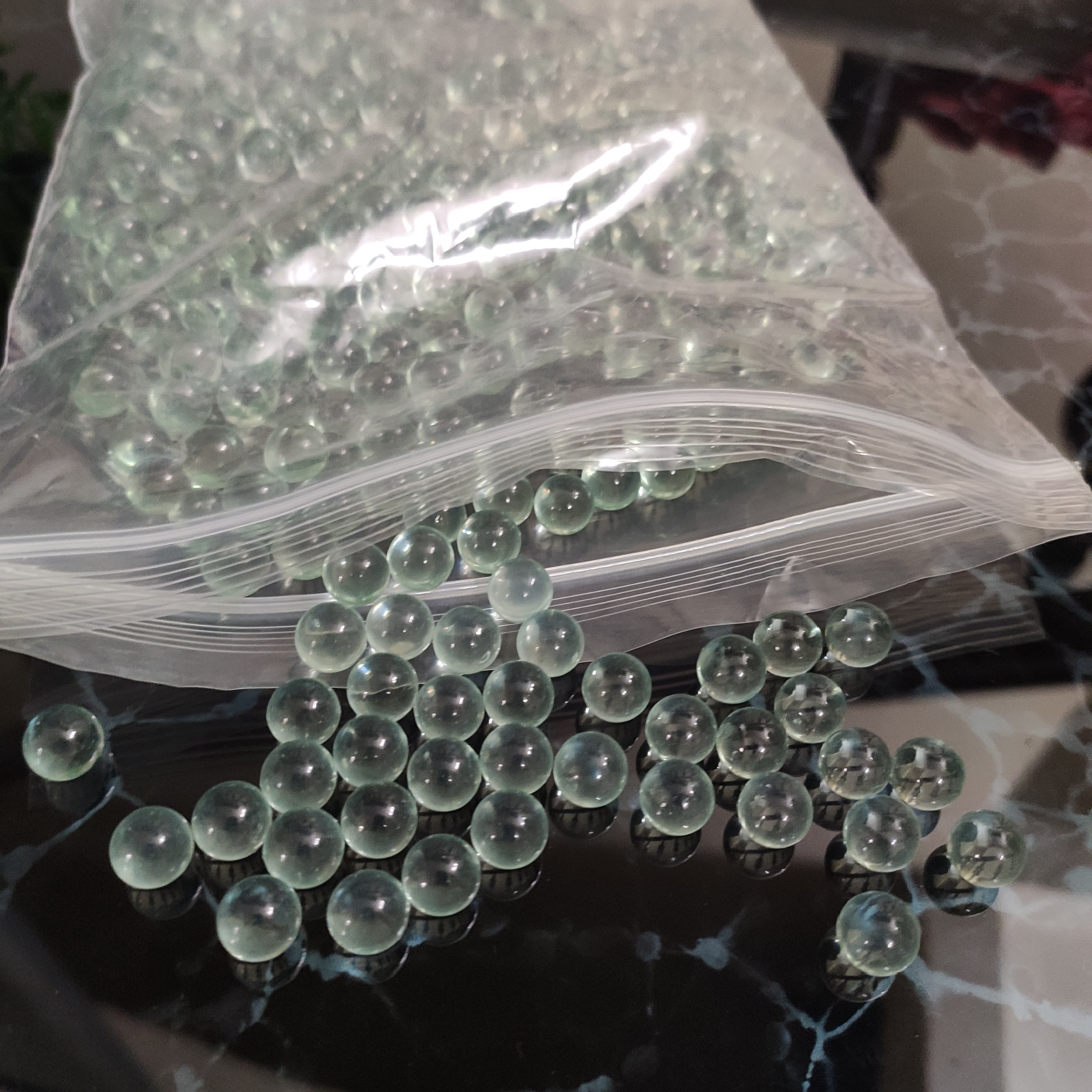 30 Bi thủy tinh 9mm Mix Mực Xăm