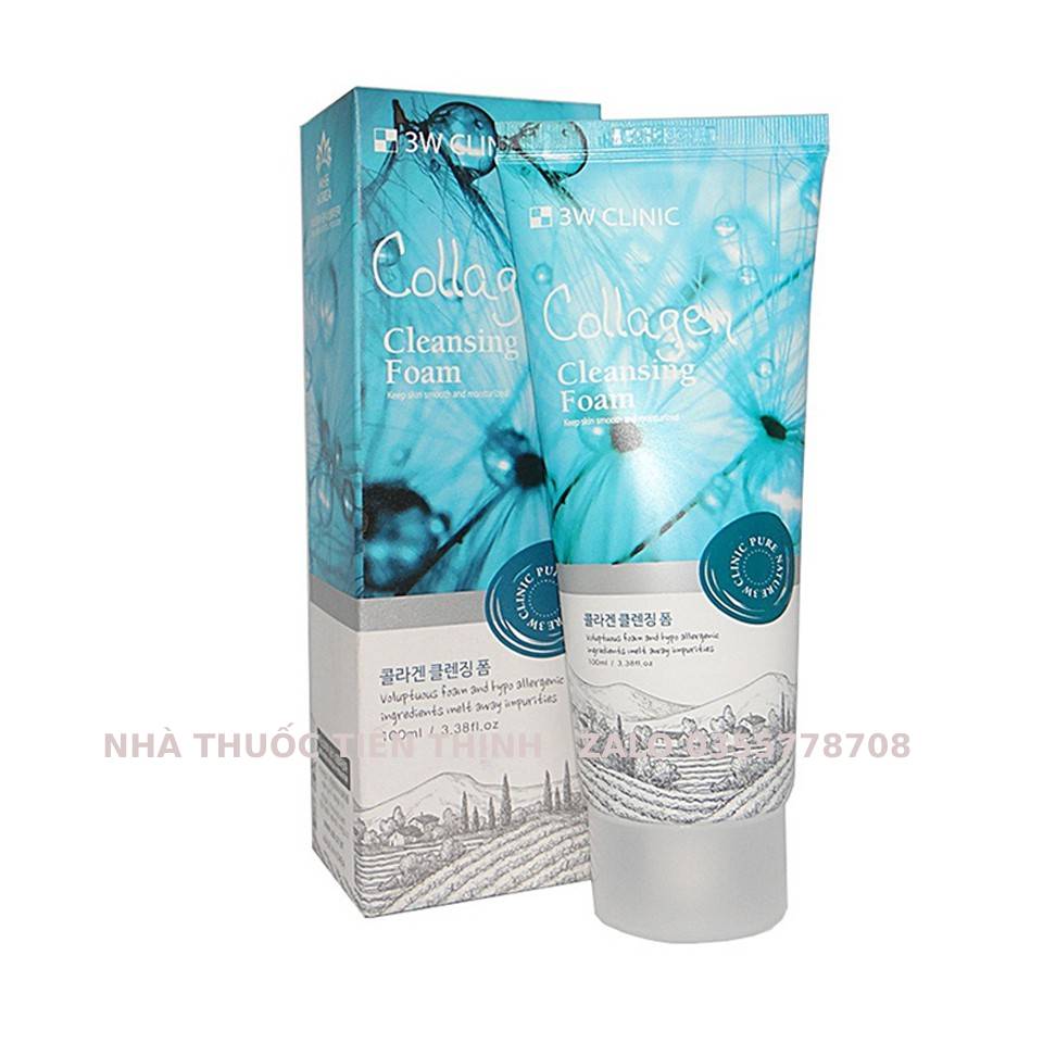 [HCM]3W Clinic - Green Tea Cleansing Foam Hàn Quốc