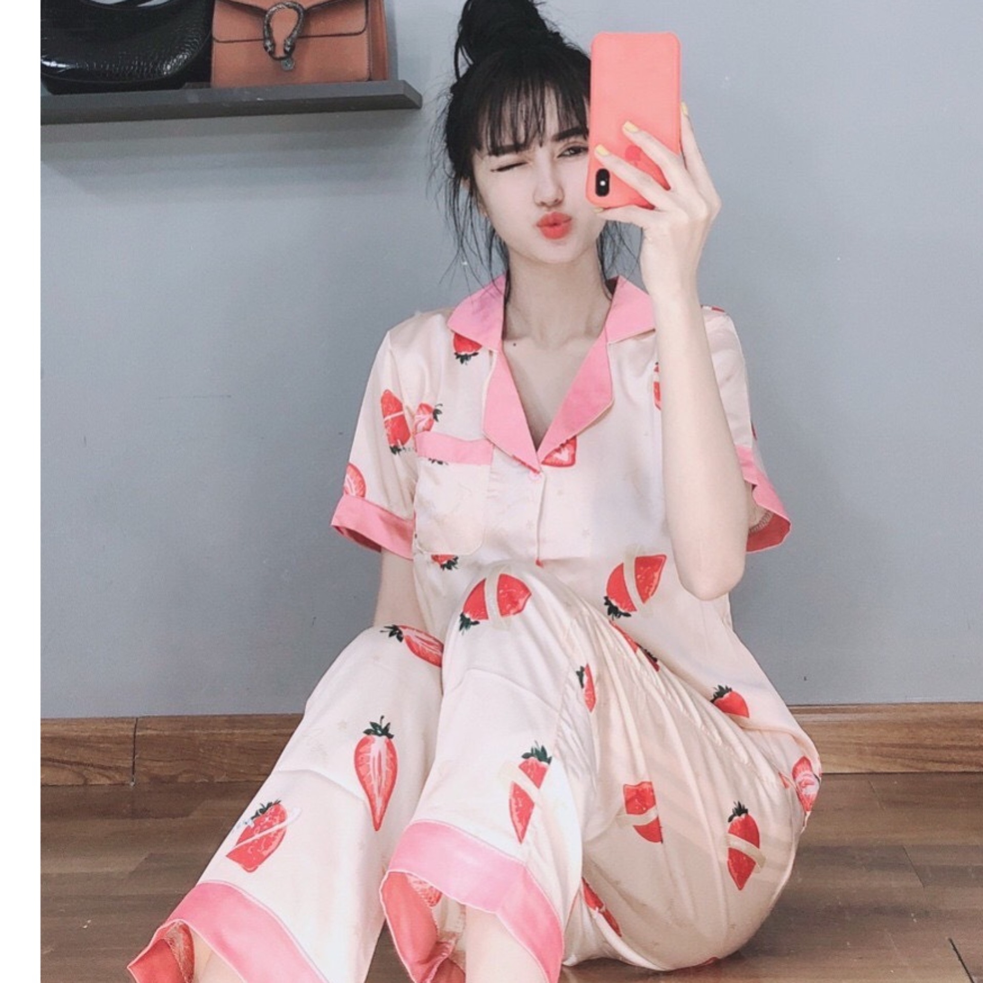 Bộ lụa gấm, satinh họa tiết kiểu mới