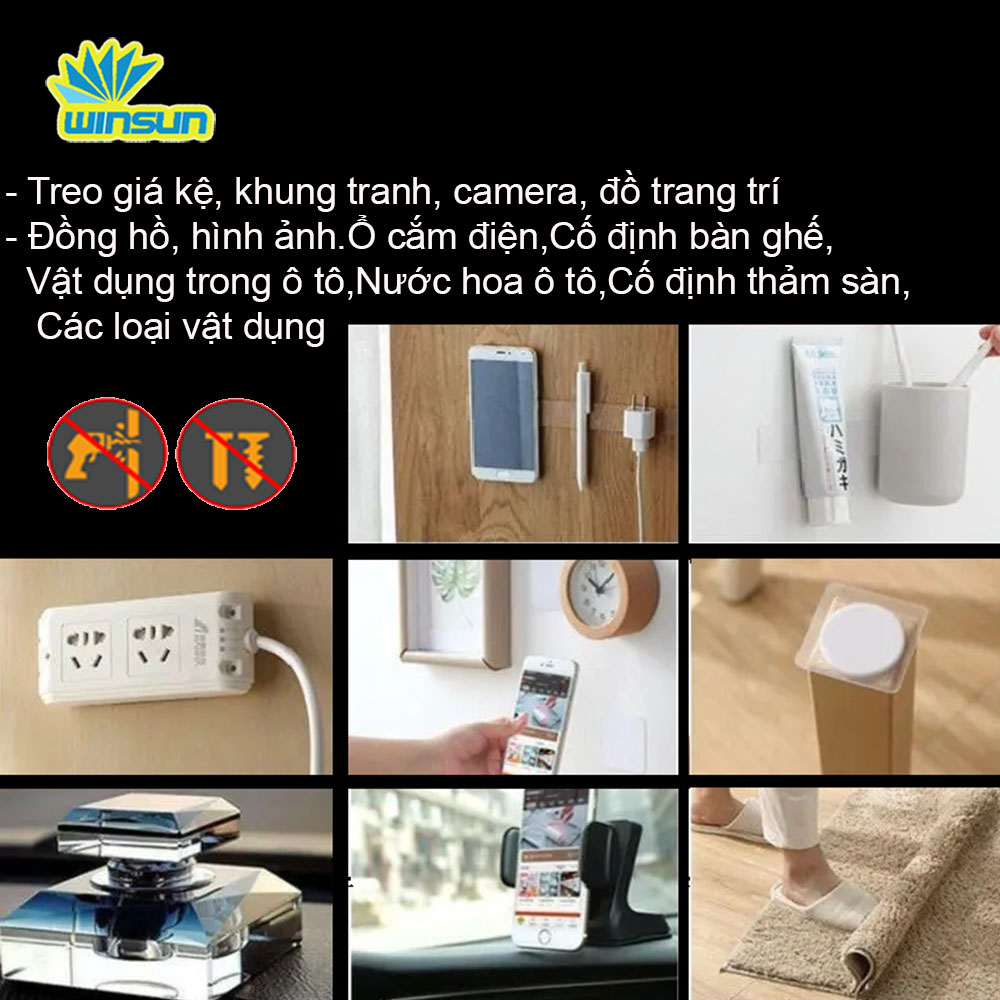 MIẾNG DÁN 2 MẶT SIÊU DÍNH