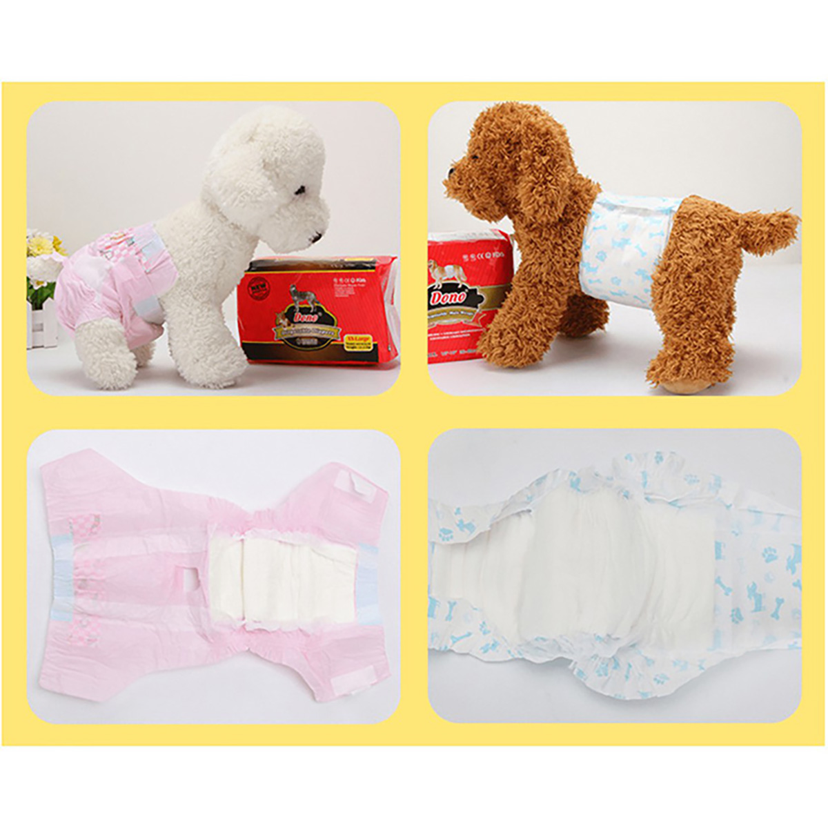 [HOÀN TIỀN 10%][Bịch] Bỉm vệ sinh cho chó đực DONO - CutePets