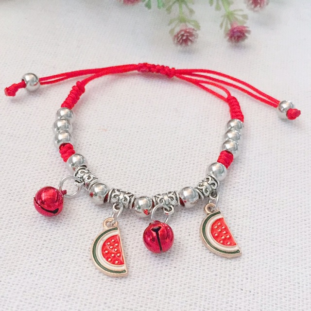 Vòng tay handmade dưa hấu 01, đa dạng mẫu mã, chất lượng đảm bảo và cam kết hàng đúng mô tả