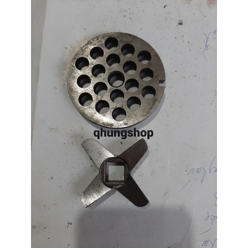 Bộ dao xàng đầu đùn 12 lỗ 8mm - dao xàng máy thịt máy 12