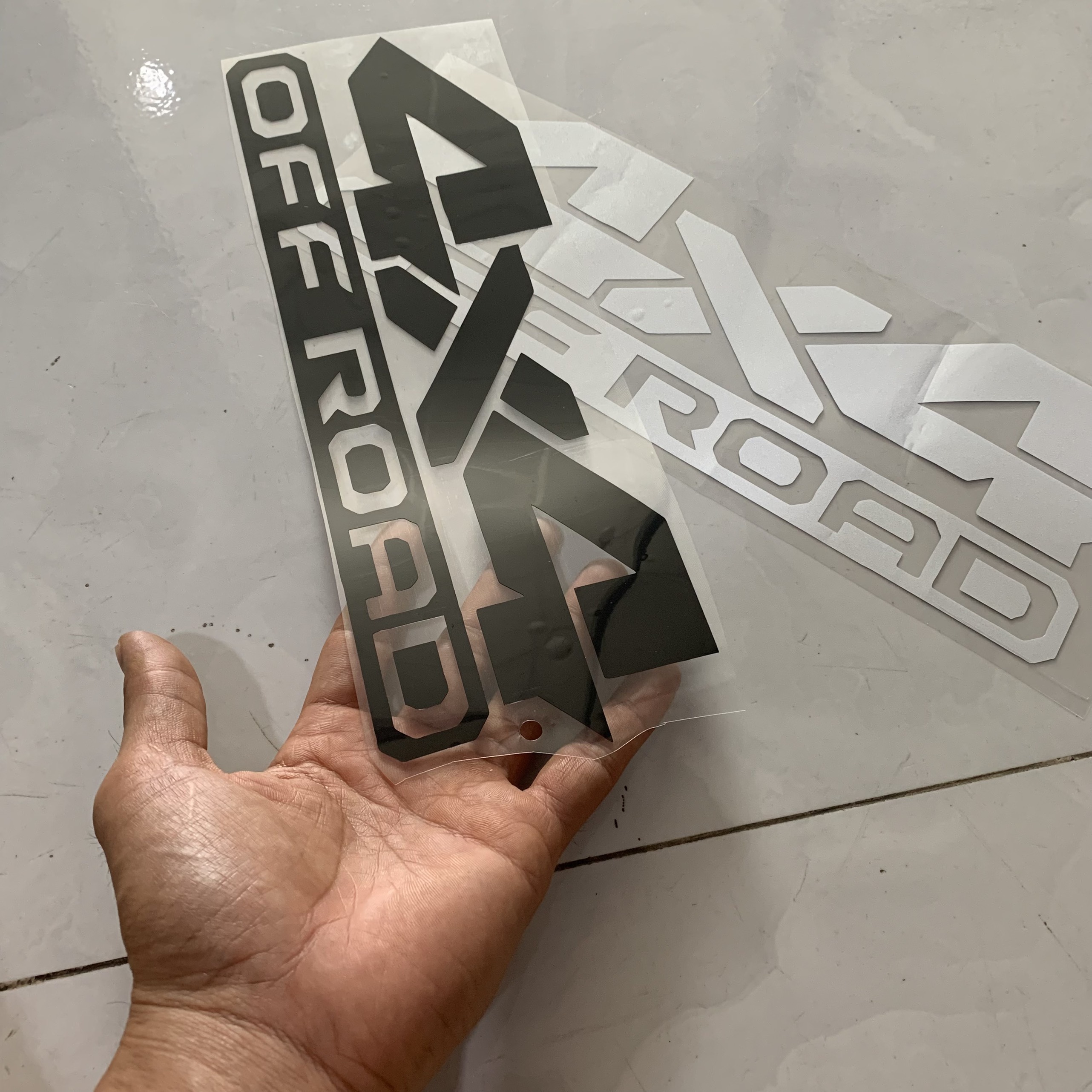 2 Tem decal 4x4 OFF ROAD kiểu dáng thể thao TEM PHAN QUANG