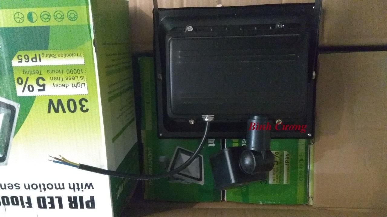 Đèn pha led cảm ứng chống trộm Led 30W trắng