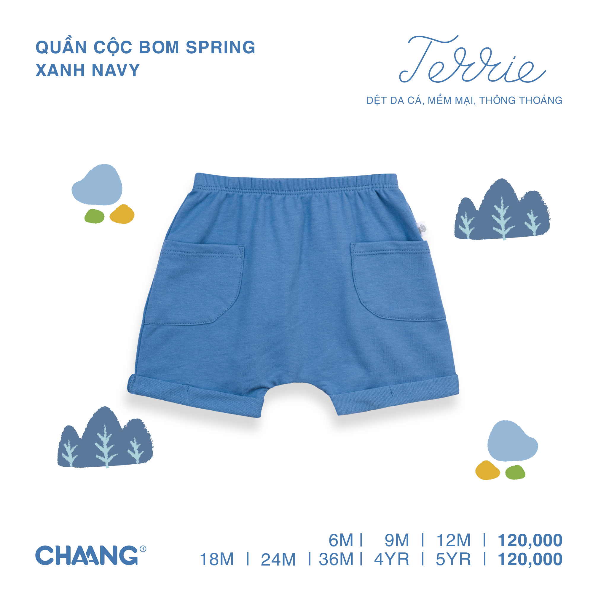 Quần cộc bom bé trai Spring Chaang