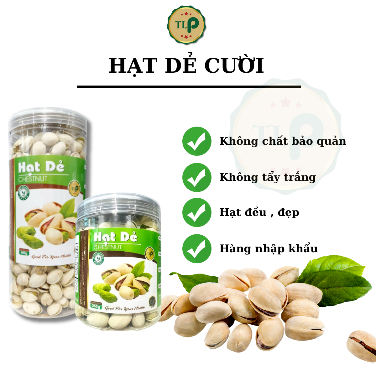 HẠT DẺ CƯỜI CAO CẤP TÂN LỘC PHÁT HŨ 500G THƠM NGON BỔ DƯỠNG