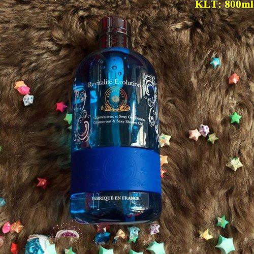 Sữa tắm nước hoa Revitalite Evolution của Pháp (800ml) màu Xanh
