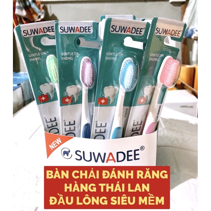 SÉT 10 BÀN CHẢI ĐÁNH RĂNG SUWADEE. HÀNG THÁI LAN CAO CẤP