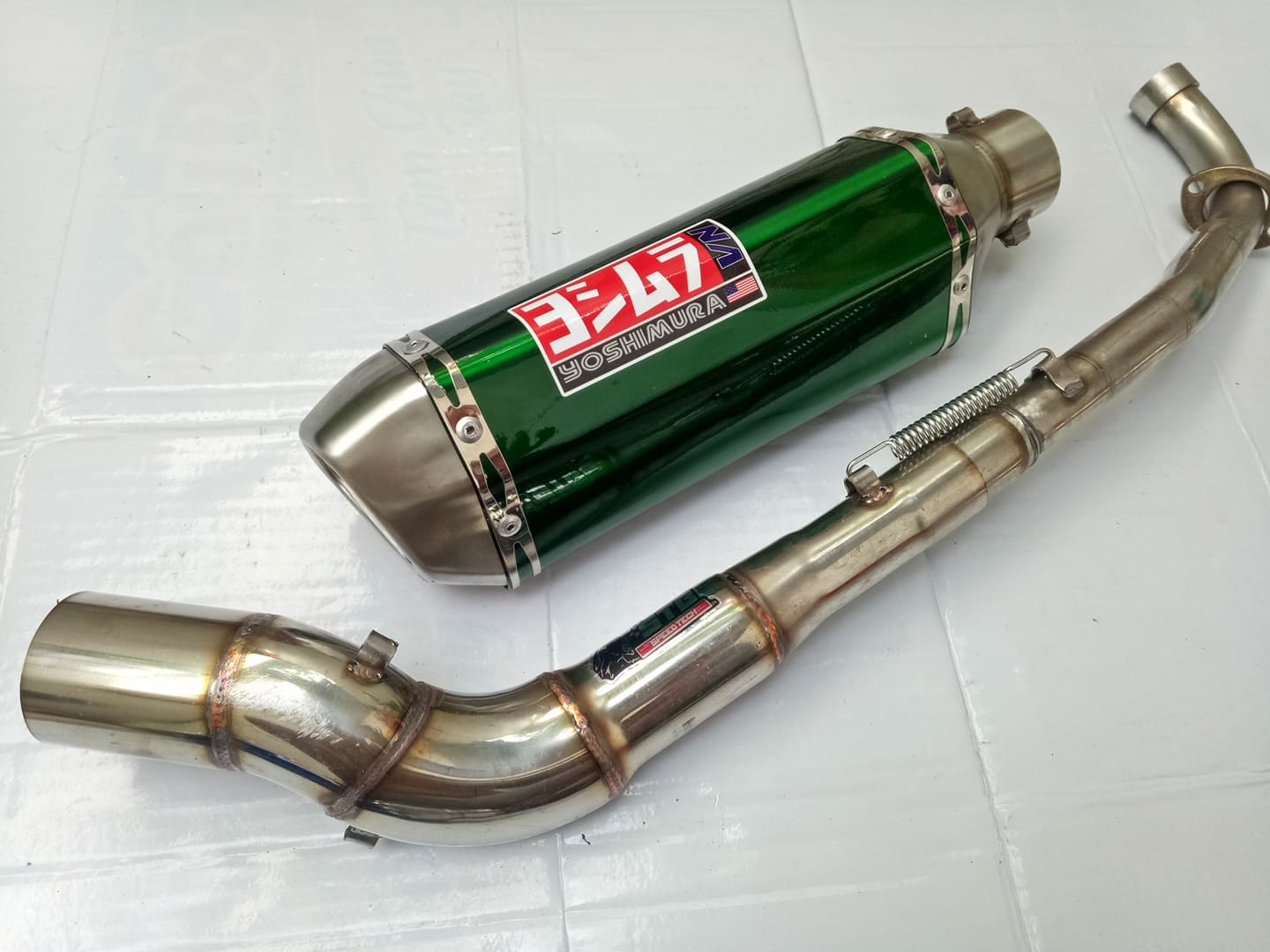 Pô yosimura full cổ 2 khúc cao lắp xe sirius.