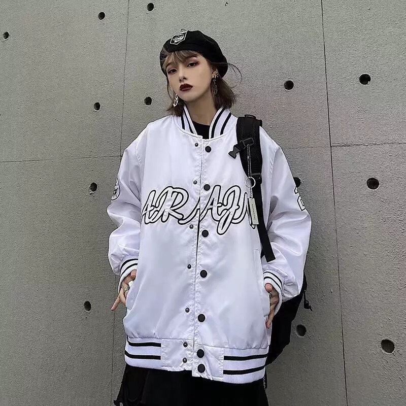 [HCM]ÁO KHOÁC BOMBER NỮ 2 LỚP PHỐI CHỮ SIÊU CHẤT PHONG CÁCH CÁ TÍNH HOT TREND