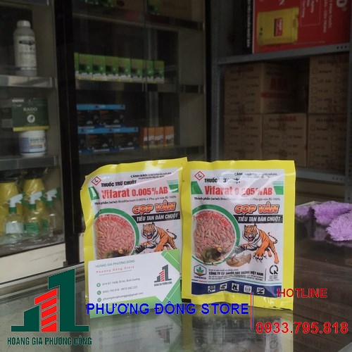 Thuốc diệt chuột dạng lúa Vifarat 0.005%AB (Gói 50g)