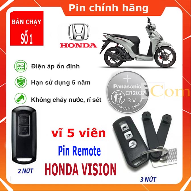Pin chìa khóa xe máy Honda Vision