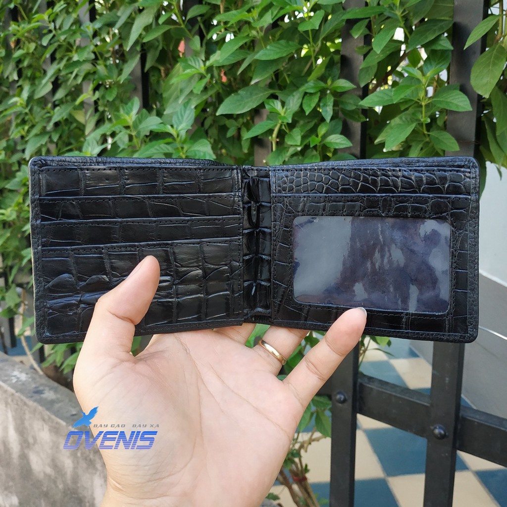 [FREE SHIP] Ví Da Cá Sấu 2 Mặt [GÙ NGUYÊN CON RẤT ĐẸP] V22