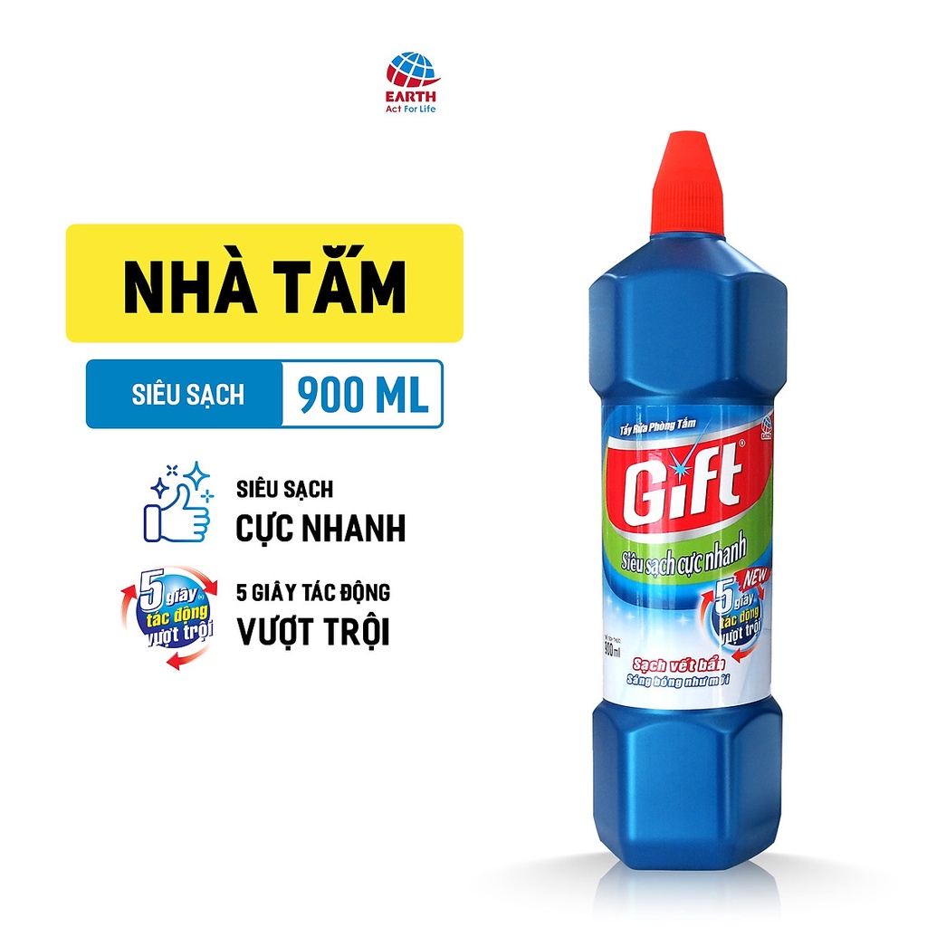 Nước Tẩy Rửa Nhà Tắm Gift (900ml)