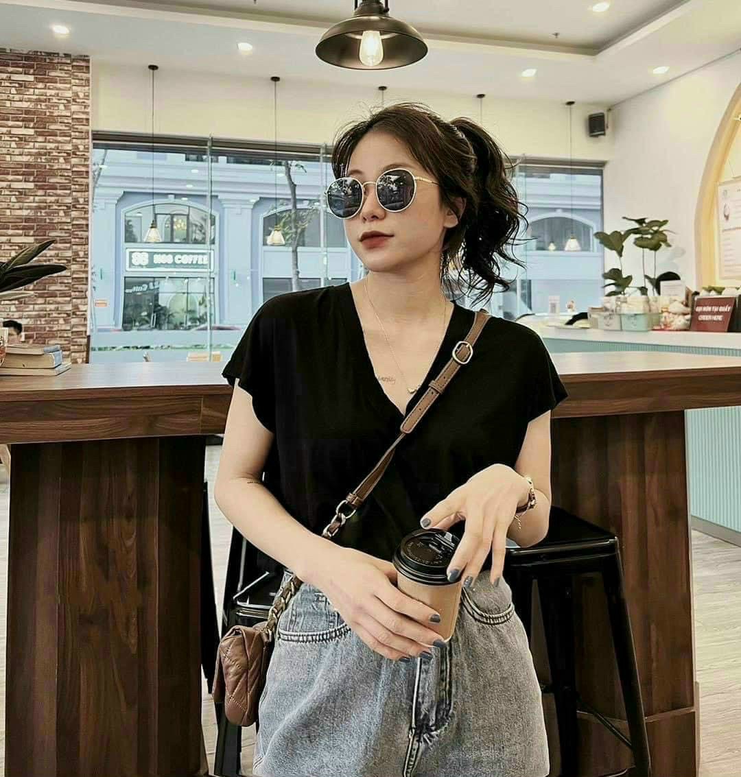 ÁO THUN GIẤY CỔ TIM SIÊU HOT
