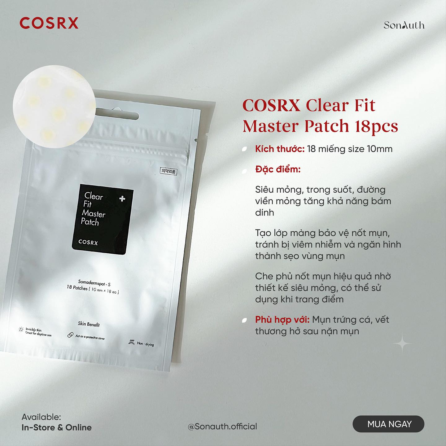 Dán mụn Cosrx Acne Pimple Master Patch