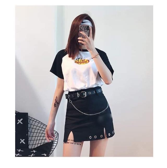 [HCM]Chân váy ulzzang girl kèm chain cực chất