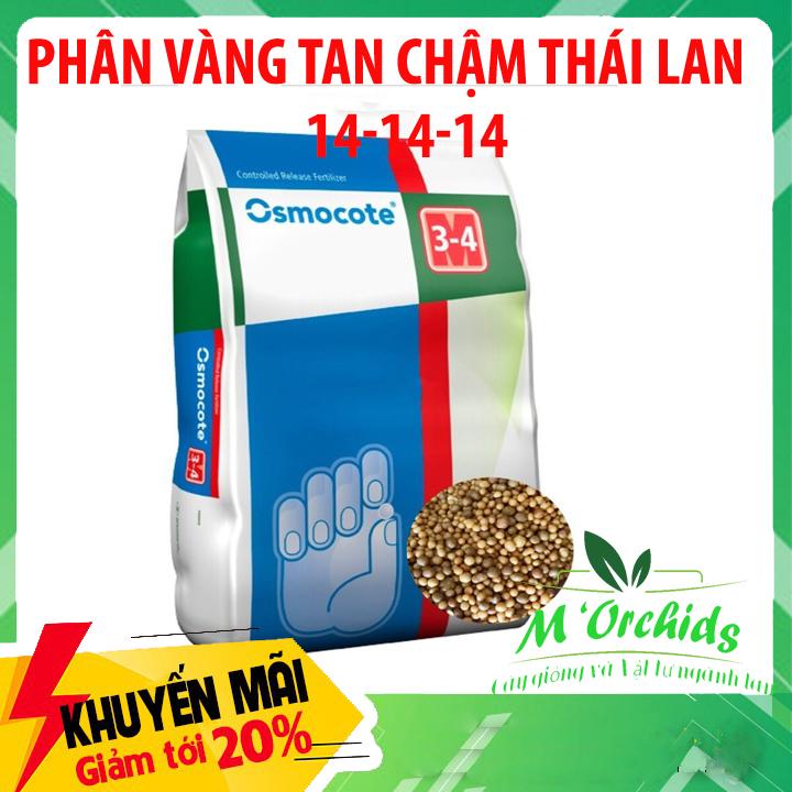 [M' Orchid] 200g Phân vàng tan chậm thái lan 14-14-14 cho phong lan phi điệp. Phân chì vàng, phân tan chậm vàng thái lan Osmocote