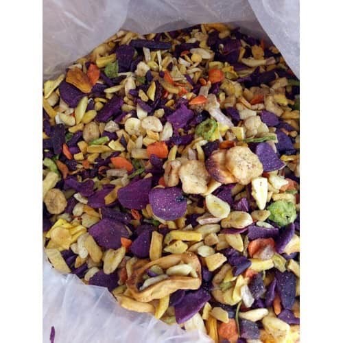 Combo 2kg trái cây (hoa quả) thập cẩm sấy giòn vỡ đôi