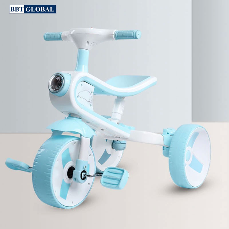 Xe chòi chân kết hợp xe đạp ba bánh cao cấp có đèn bbt global sl1302 - xe chòi chân, xe ba bánh,
