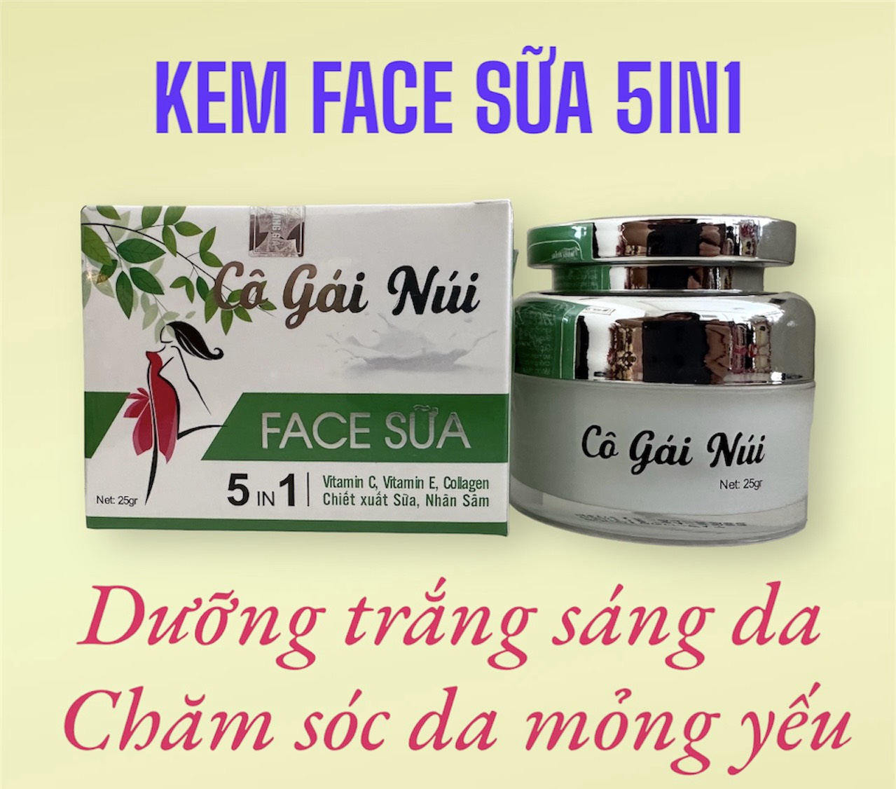 serum + kem Face cô gái núi
