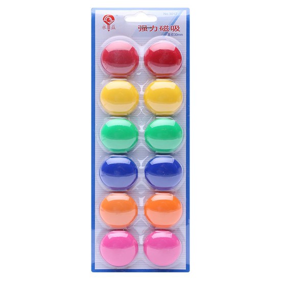 Vỉ nam châm dính bảng từ 12 viên 30mm