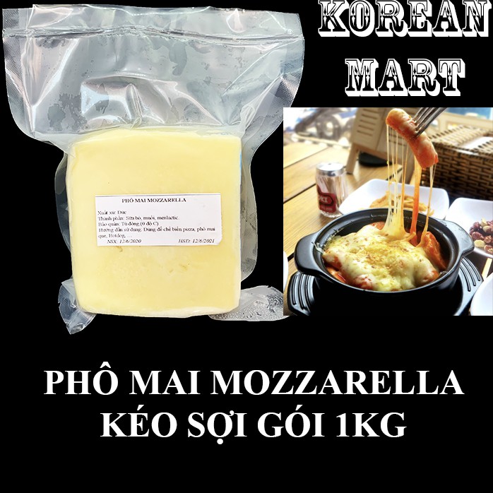 [KoreanMart] PHÔ MAI MOZZARELLA 1KG/ TÚI (CHIẾT LẺ)