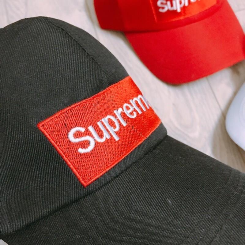 COMBO 2 Mũ nón lưỡi trai supreme ( Trắng - Đen )